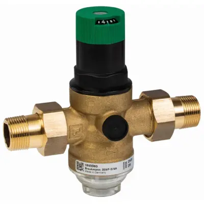 Reducteur De Pression Eau 3/4 Réducteur De Pression D'Eau En Laiton - DN20 3/4 Avec Manomètre Et Filtre - Pour Maison, Usine Manomètre Eau 3/4 Pouce