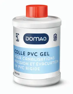 Les produits   Colle et adhésif - Colle gel PVC compatible eau  potable 250 ml INTERPLAST