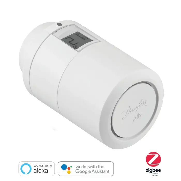 ALLY TETE THERMOSTATIQUE CONNECTEE, ZIGBEE 3.0. EMBALLAGE B TO C. AVEC  ADAPTATEU