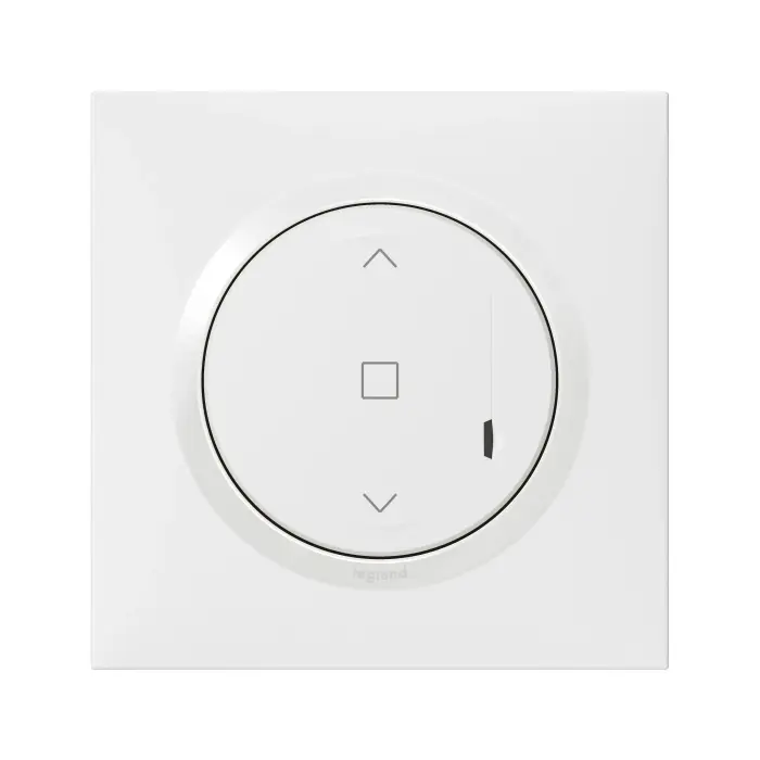 Interrupteur double sans fils pour interrupteur connecté ou prise connectée  dooxie with Netatmo avec plaque blanche - particulier