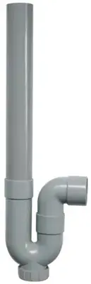 Siphon Avec Récupérateur Et Entonnoir DN 40 - Pour Tuyaux Ø 40 Mm, Polypropylène Blanc, Avec Tamis