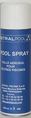 Colle pour feutre POOL LINER - Aérosol 500 ml astralpool